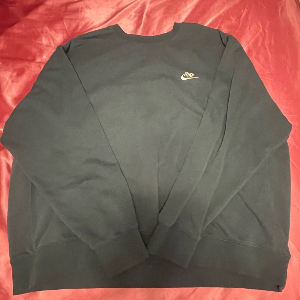 Nike Men's Teal Crewneck Sweater